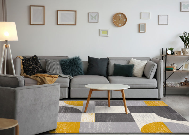 Florence Geometric Shapes Area Rug - 4'7\" x 6'7\"