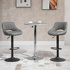 HOMCOM Bar Stools Set of 2 Swivel Adjustable Counter Height Barstools