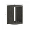 Alure Contemporary 20" End Table in Charcoal | Table d’appoint contemporaine Alure 20" en charbon