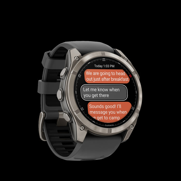 Garmin Fenix 8 Pro 51mm Graphite Premium Smartwatch - Performance Wearable, Sapphire Lens Durability, Weather Forecasts LTE, Location Check-Ins, Triathlon Profiles