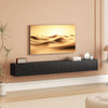 HOMCOM 71" Floating TV Stand for TVs up to 72 Inch, Black