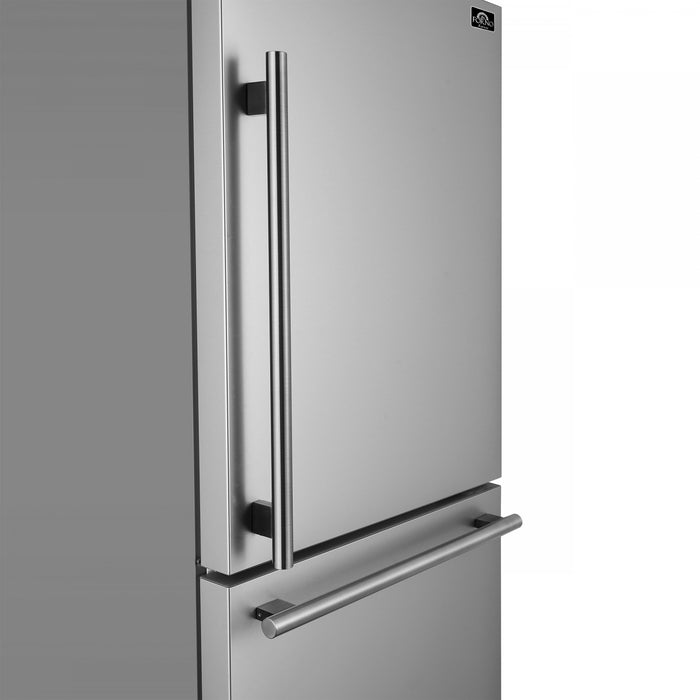 Forno Milano Espresso 31 Inch Bottom Freezer, Stainless Steel, 17.2 cu.ft. - FFFFD1785-31S