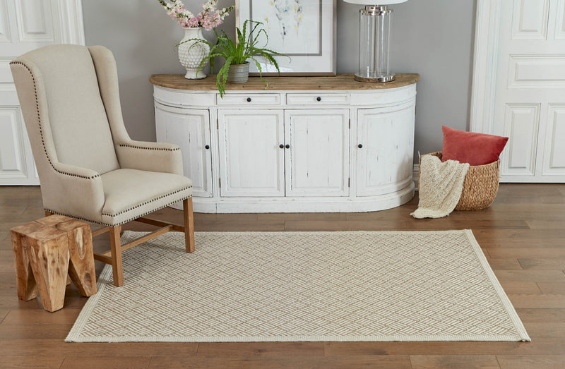 Eve Contemporary 5'0\" x 7'6\" Area Rug in Brown Indoor Area Rug