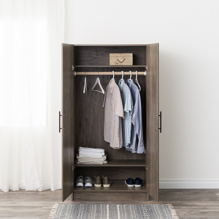 Elite 32\" Wardrobe Cabinet - Drifted Grey