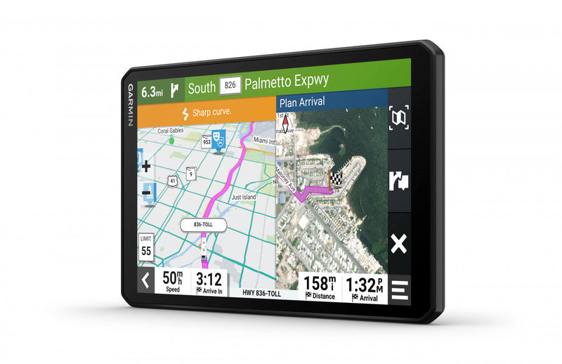 Garmin Rv 895, 8\" Rv Gps Navigator - Custom Routing & Road Warnings W/ 8\" Wide View Ips