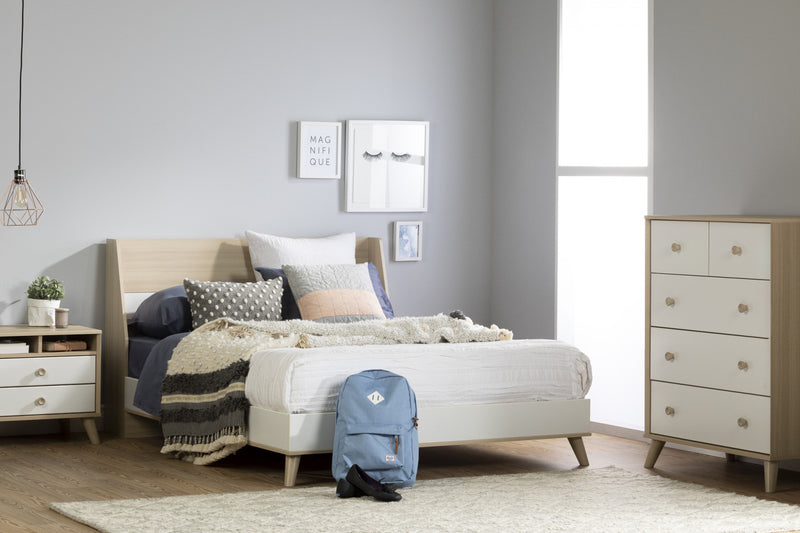 Yodi 5-Drawer Chest Storage Unit - Soft Elm White