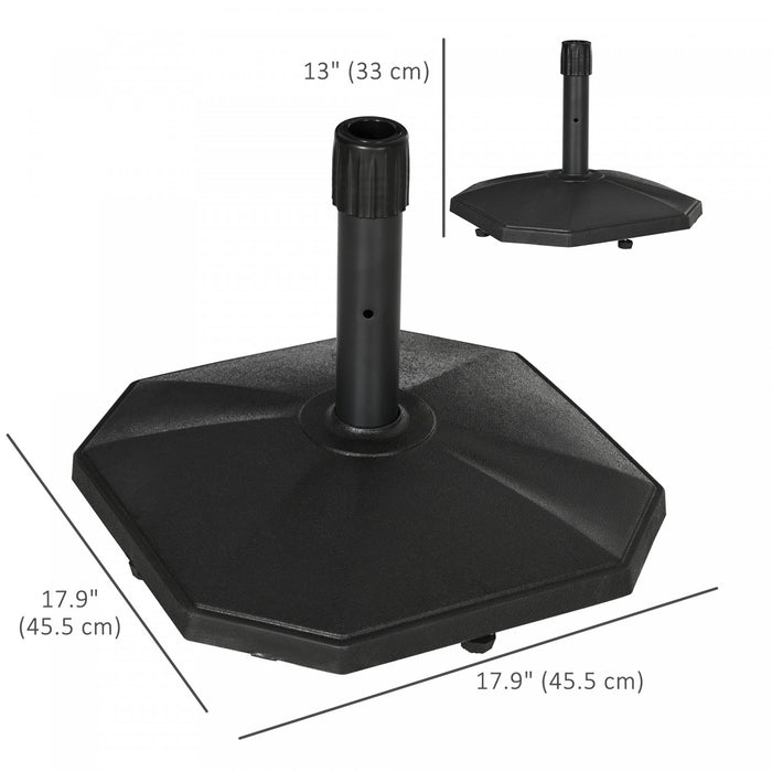 Outsunny Concrete Patio Umbrella Base Holder 48lbs Outdoor Umbrella Stand