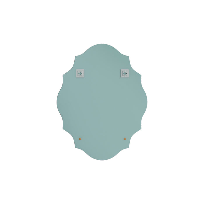 Chisel 22 Inch Frameless Ornate Mirror In Chrome