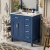 Savannah 30 Inch Bathroom Vanity with Ceramic Sink and Spacious Storage Cabinet, Navy Blue | Savannah Meuble de salle de bain 30 pouces avec vasque en ceramique et armoire de rangement spacieux, Bleu marine