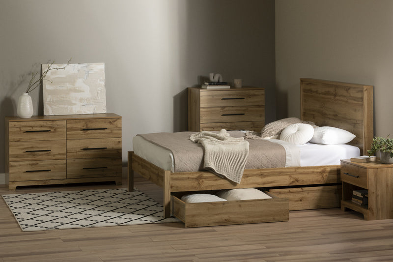 Barcelo 5-Drawer Chest Nordik Oak - South Shore