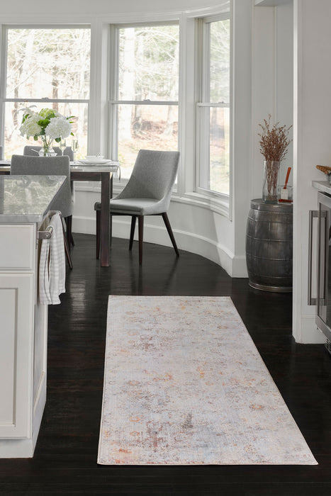 Camellia Traditional 2'6\" x Runner Rug in Multi Indoor Area Rug