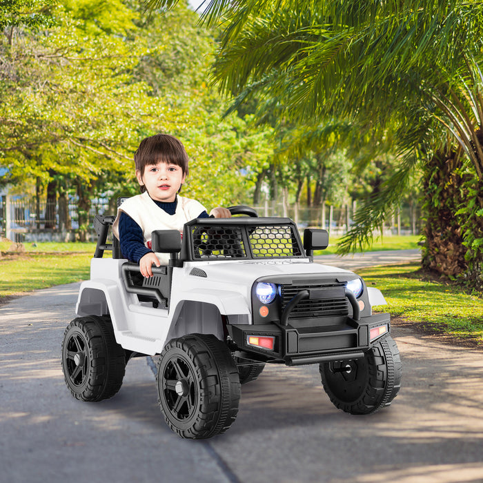Costway 12v Battery Powered Ride On Truck Electric Kids Ride On Car With Remote Control 4-wheel Vehicle Toy For Boys & Girls
