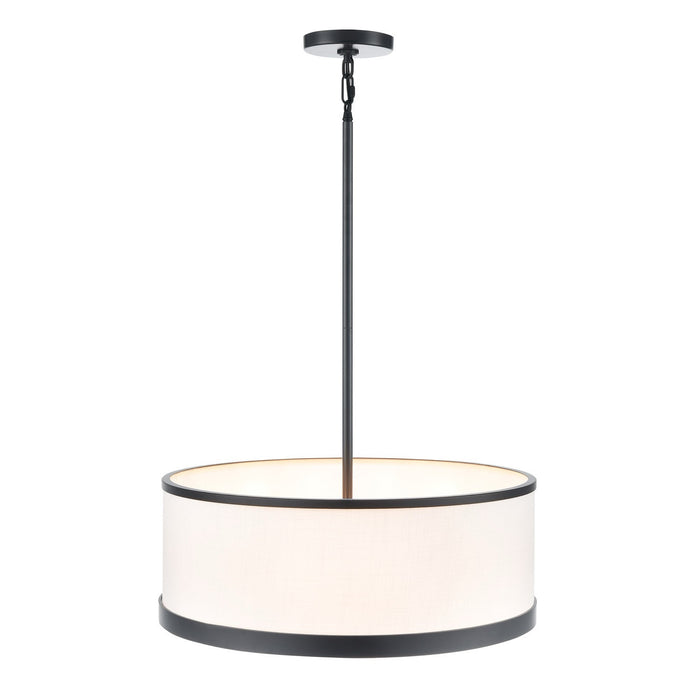 High Street 4 Light Chandelier 18\", Black