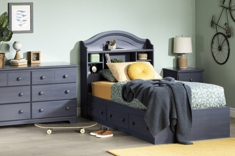 Summer Breeze Mates Bed With 3 Drawers - Blueberry
