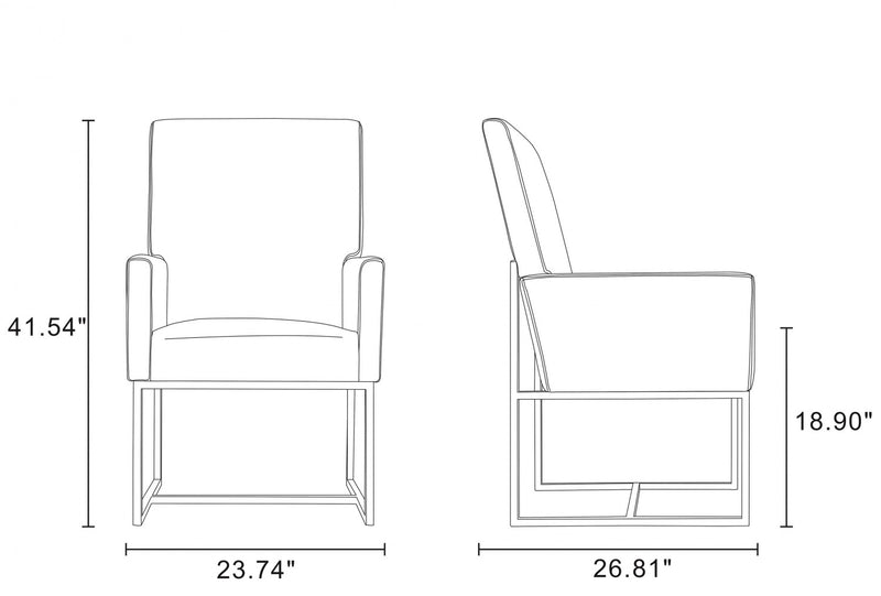 Element Modern 8-Piece Dining Chair Set in Blue