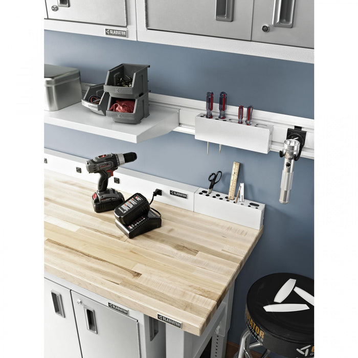 Gladiator 48\" Solid Shelf - Hammered White