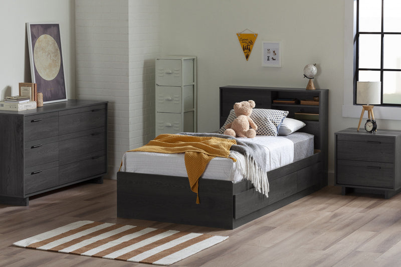 Fynn 6-Drawer Dresser Gray Oak - South Shore