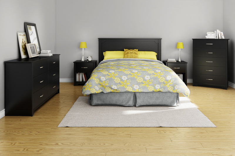 Fusion 6-drawer Dresser - Pure Black 