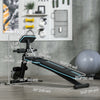 Soozier Foldable Adjustable Dumbbell Bench Press, Weight Lifting Sit Up Ab Workout Bench for Home Training Gym Incline Flat Multiuse Workout Exercise Fitness, Blue