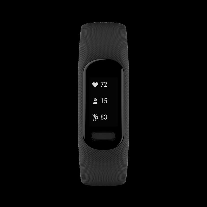 Garmin Vivosmart® 5 Gps Smartwatch - Fitness Tracker With Black Case And Black Silicone Band