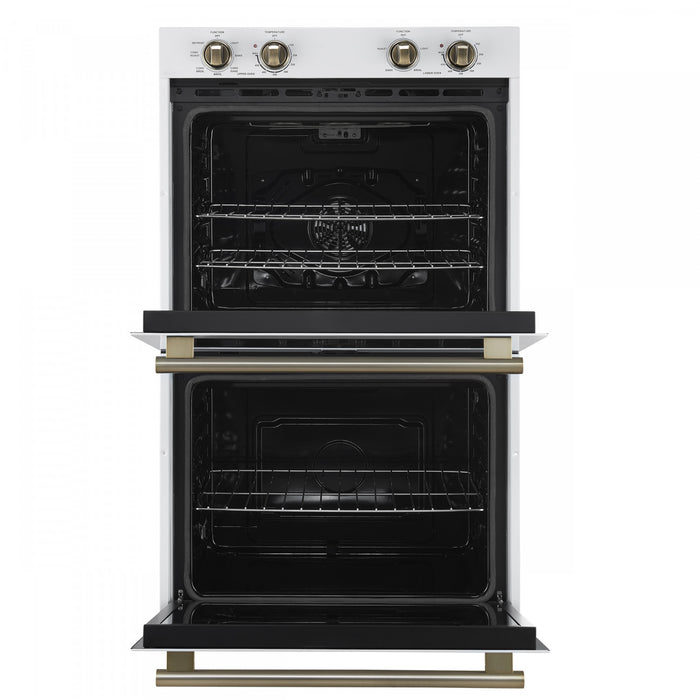 Forno Vomero 30 Inch Electric Double Wall Oven in White, 5 cu. ft. Convection Oven - FBOEL1324-30WHT