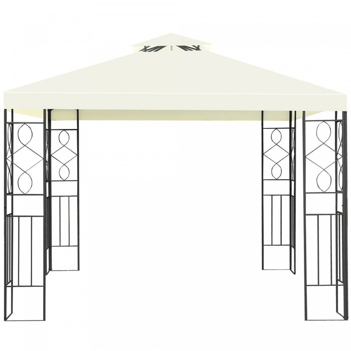 Costway 2 Tier 10'x10' Patio Gazebo Canopy Tent Steel Frame Shelter Awning