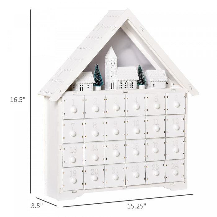 Homcom 15\" Christmas Advent Calendar