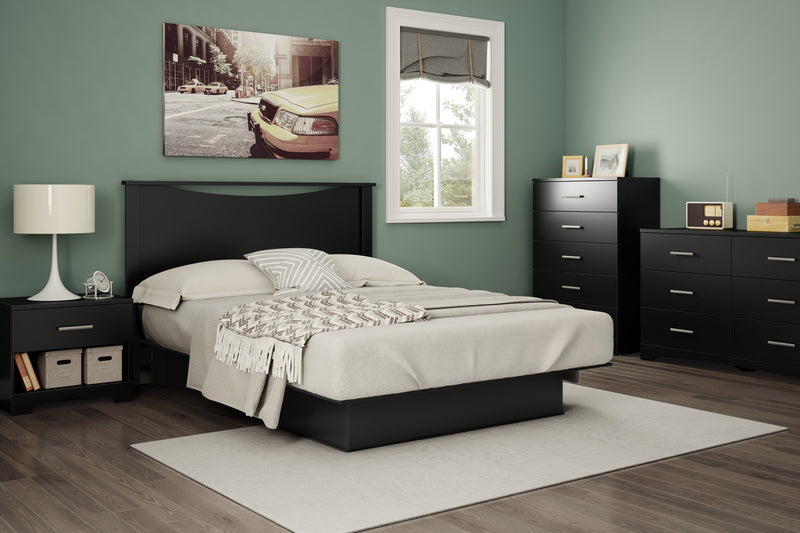 Gramercy 6-Drawer Dresser Pure Black - South Shore
