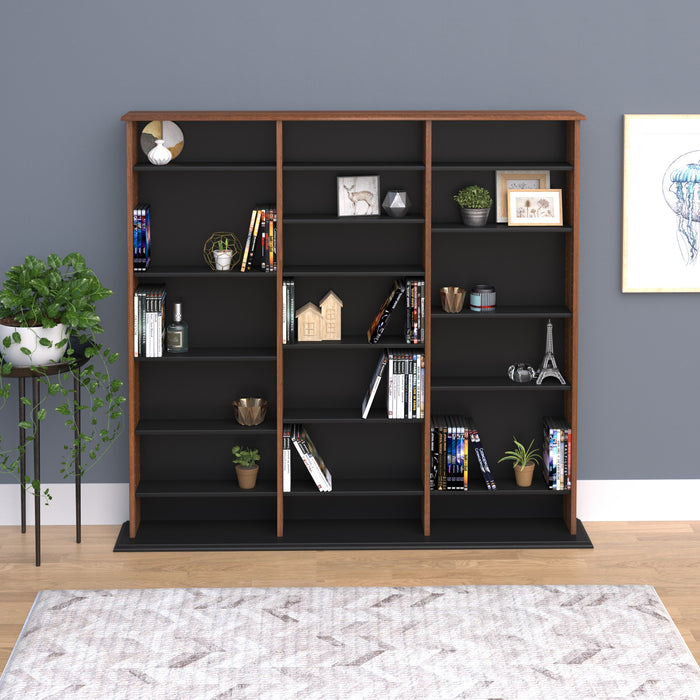 Triple Width Wall Storage - Cherry Black