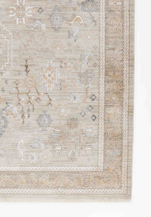 Eleanor Traditional 7'10\" x 10'10\" Area Rug in Grey Indoor Area Rug