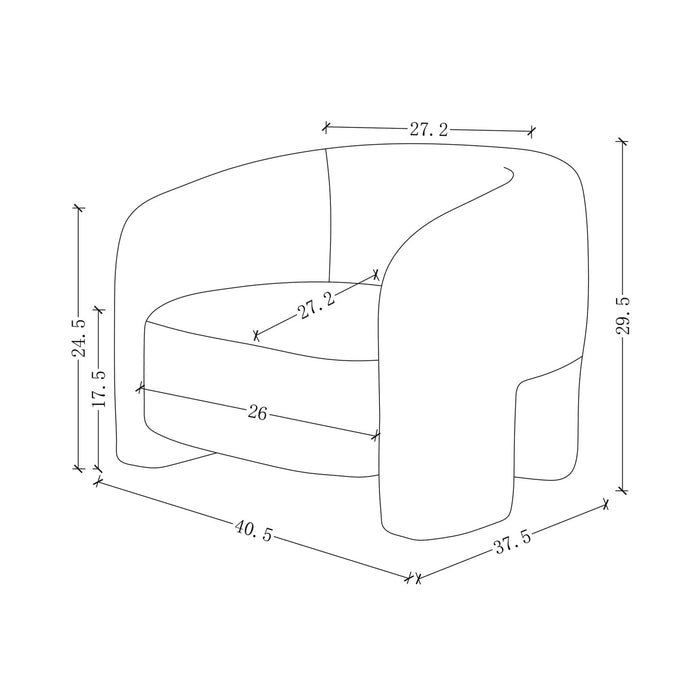 Sylvia Modern Glam Tweed Lounge Chair in Gold Dust - Set of 2
