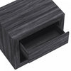 Soren Contemporary 26" Nightstand in Charcoal Gray (1-Drawer) | Table de nuit contemporaine Soren 26" en gris charbon (1 tiroir)