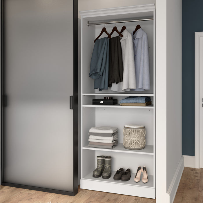 Bestar Versatile 36 W Closet Organizer - White