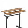 TygerClaw Sit-Stand Desk with USB Ports and Storage in Brown|TygerClaw Bureau Assis-Debout avec Ports USB et Rangement (Marron)