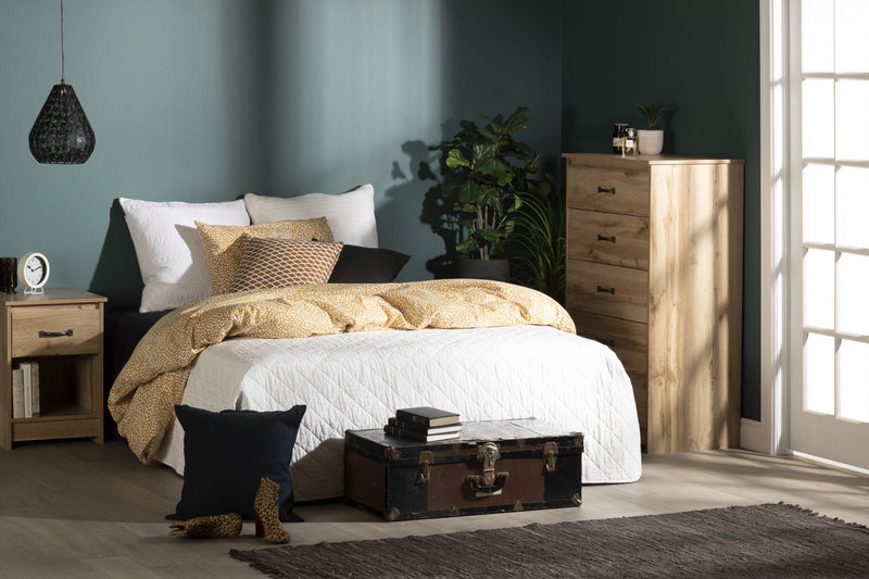 Tassio 5-drawer Chest - Nordik Oak 