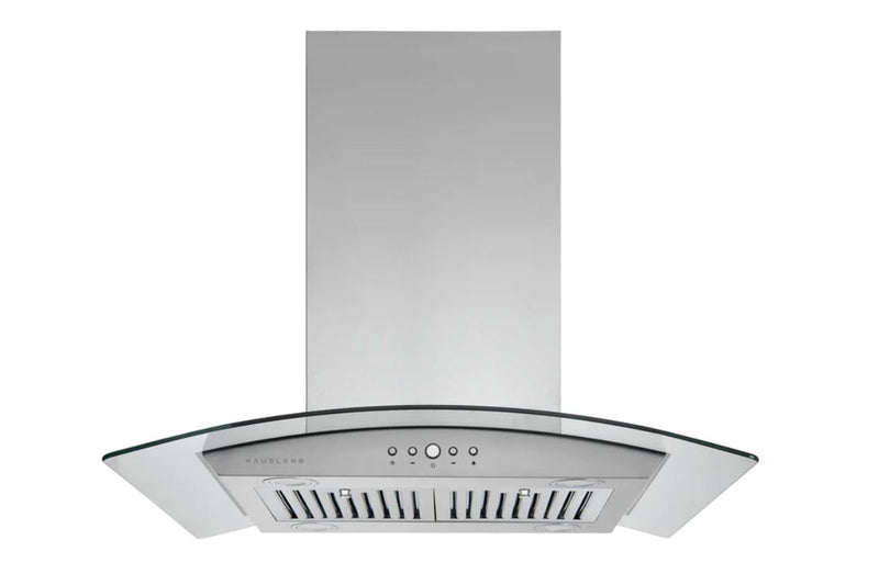 Hauslane 30\" Glass Canopy Island Range Hood - IS-200SS-30