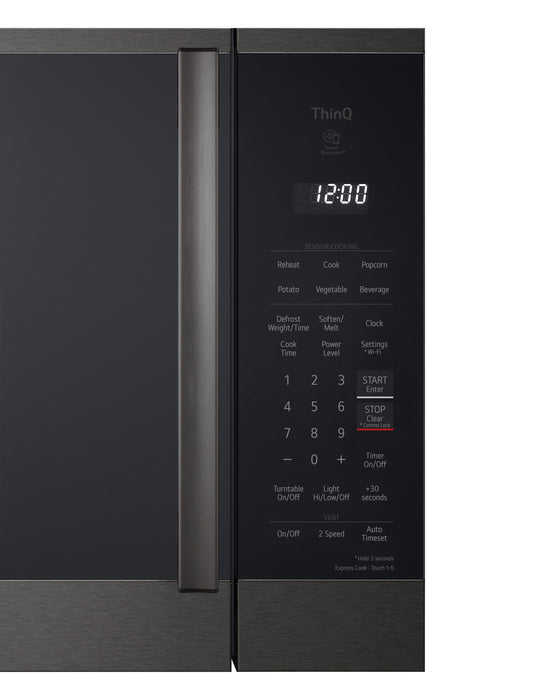 LG 1.8 Cu. Ft. Smart Over-the-Range Microwave with EasyClean® - Black Stainless -MVEM1825Z