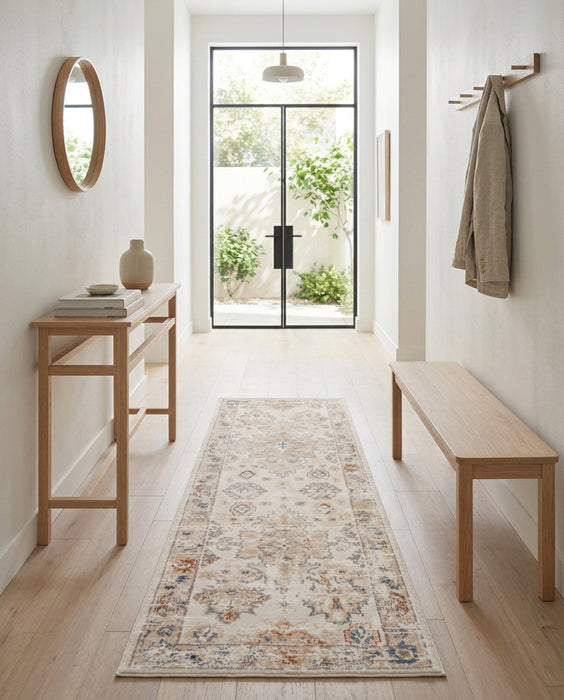 Rococo Ivory Runner Area Rug - 2'8\" X 8'2\"  