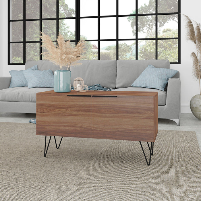 Manhattan Comfort Beekman 2-Shelf Accent Cabinet - Brown