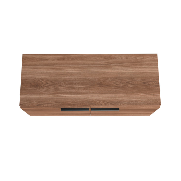 Manhattan Comfort Beekman 2-Shelf Accent Cabinet - Brown