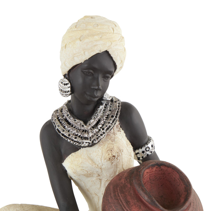 Polystyrene 10\" African Figure