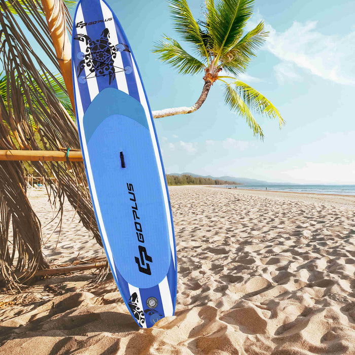 Goplus 11’ Inflatable Stand Up Paddle Board Sup W/carrying Bag Aluminum Paddle