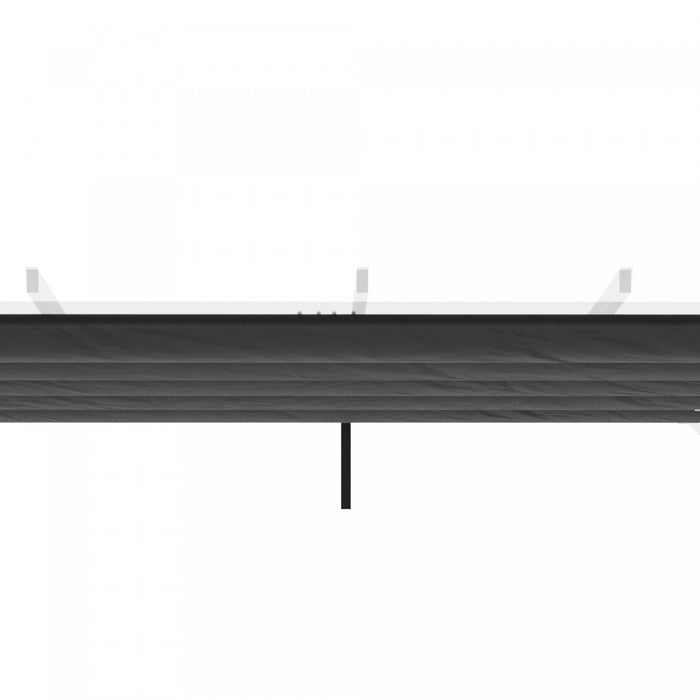 Outsunny Retractable Replacement Pergola Canopy For 10' X 10' Pergola, Pergola Cover Replacement, Dark Grey