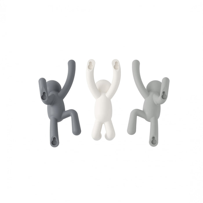 Umbra Buddy Wall Hooks - White and Grey