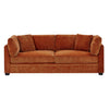 Flare Modern 83.5 Inch Flared Arms Sofa with High-Density Cushions, Caramel | Flare Canape Moderne 83.5 po a Accoudoirs Evases et Coussin Haute Densite, Caramel