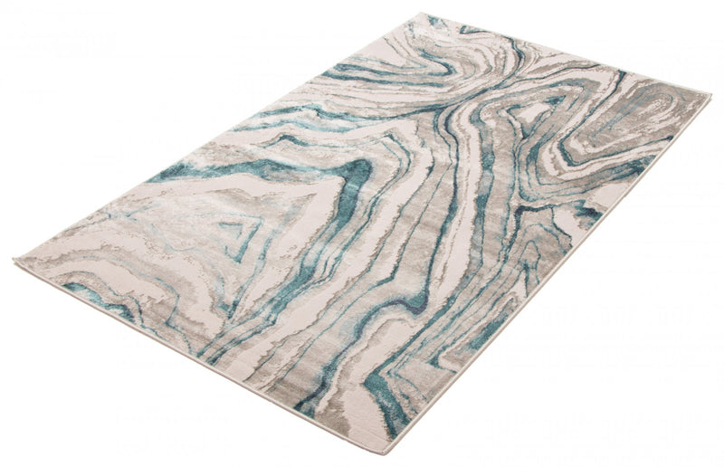 Zhara Teal Area Rug - 8'0\" x 10'0\"