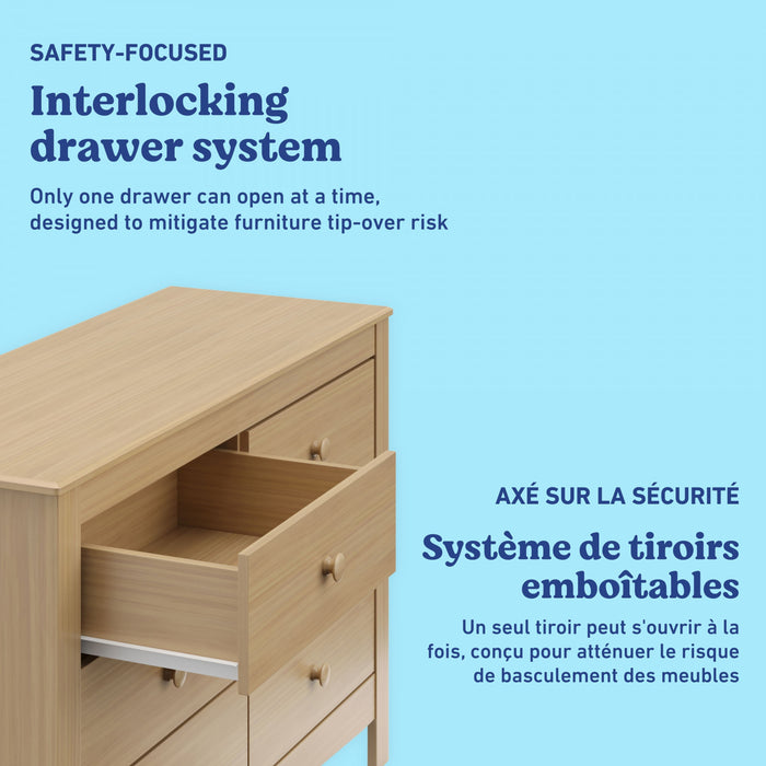 Graco Noah 6 Drawer Dresser - Driftwood