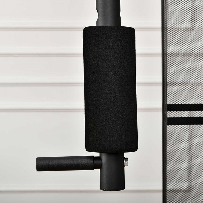 Soozier Home Gym, Multifunction Gym Equipment Workout Station With 100lbs Weight Stack For Lat Pulldown, Leg Extensions, Preacher Bicep Curls, Triceps Pulldowns, Chest Press