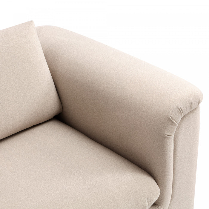 Haven Contemporary Modern Upholstered Accent Chair in Wheat