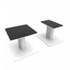 Kanto SP6HD 6" Universal Desktop Speaker Stands with Cable Management - Pair, White | Supports d'enceintes de bureau universels Kanto SP6HD 6" avec gestion des cables - paire, blanc